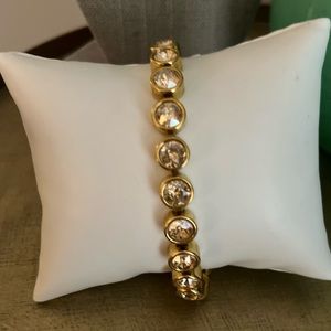 Golden Crystal Shadow Ice Bracelet